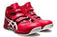アシックス安全靴 ウィンジョブ CP308AC (600 クラシックレッドxホワイト)
